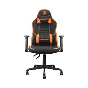 COUGAR Fusion SF Ergonomic Gaming Chair, Woven Fabric, Metal 5-Star Base, Built-in 3D Lumbar Support, Adjustable Armrest, Class 4 Gas Lift Cylinder, 120 kg - Orange/Black | 3MFSFORB.0001