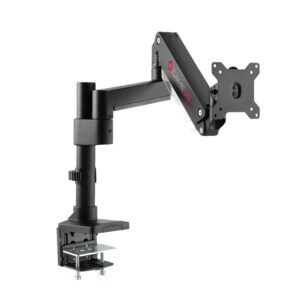 GameOn Elite Pole-Mounted Aluminum Heavy-Duty Gas Spring Single Monitor Arm (17" - 49")