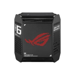 Asus ROG Rapture GT6 Wifi 6 Tri-Band Gaming Mesh Router 2.5GE Wan Port, Ai Protection, 1 Pack System