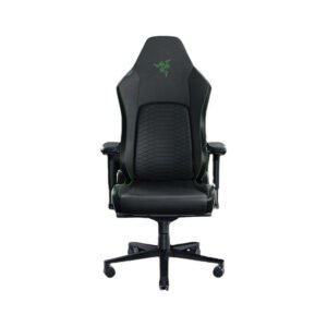 Razer Iskur V2 Gaming Chair with Adaptive Lumbar Support, Fully Adjustable lumbar Curve High Density Foam Cushions 4D Armrests - Black / Green