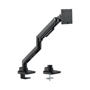 Silver Stone Single Moniter Arm With Heavy Duty Gas Spring Design And Versatile Adjustability (17'' to 49'')