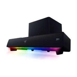 Razer Leviathan V2 Multi-Driver PC Gaming Soundbar with Subwoofer: THX Spatial Audio, Compact Design, Chroma RGB, Bluetooth 5.2 - Black
