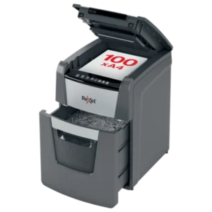 Rexel Optimum AutoFeed+ 100M Automatic Micro Cut Paper Shredder P5