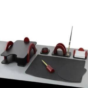 BESTAR DESK SET 7 PC ARCH STYLE WOODEN MOHAGANY