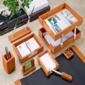 BESTAR DESK SET 9 PC WOODEN